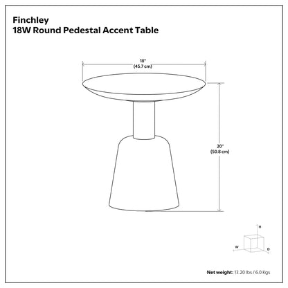 Finchley - Side Table - White Washed
