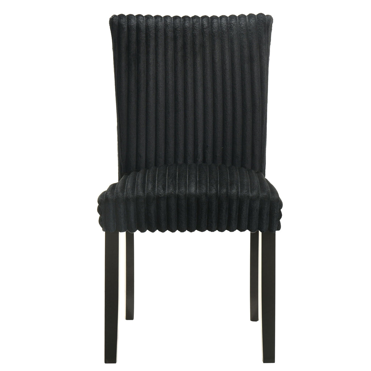 Dermott Upholstered Parson Dining Side Chair Black (Set of 2)