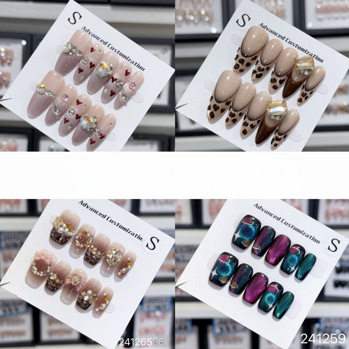 1031- Handmade press on nails fake nails removable