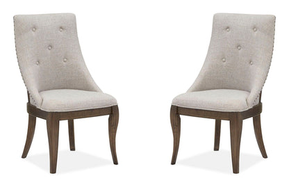 Roxbury Manor - Dining Arm Chair With Upholstered Seat and Back (Set of 2) - Homestead Brown