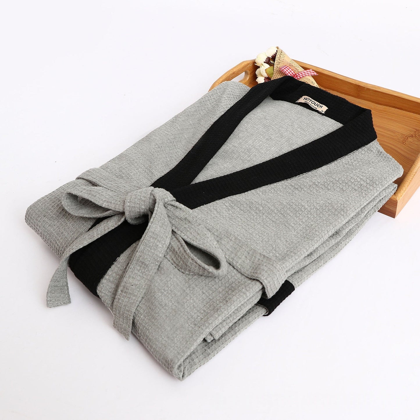Mens Fashionable Casual Waffle-Weave Nightgown