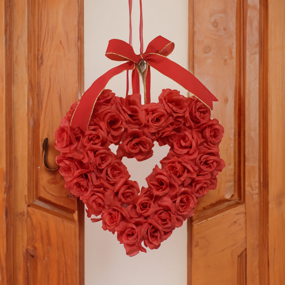 Decorative Ornaments Supplies Wedding Scene Props New Valentine's Day Rose Love Garland