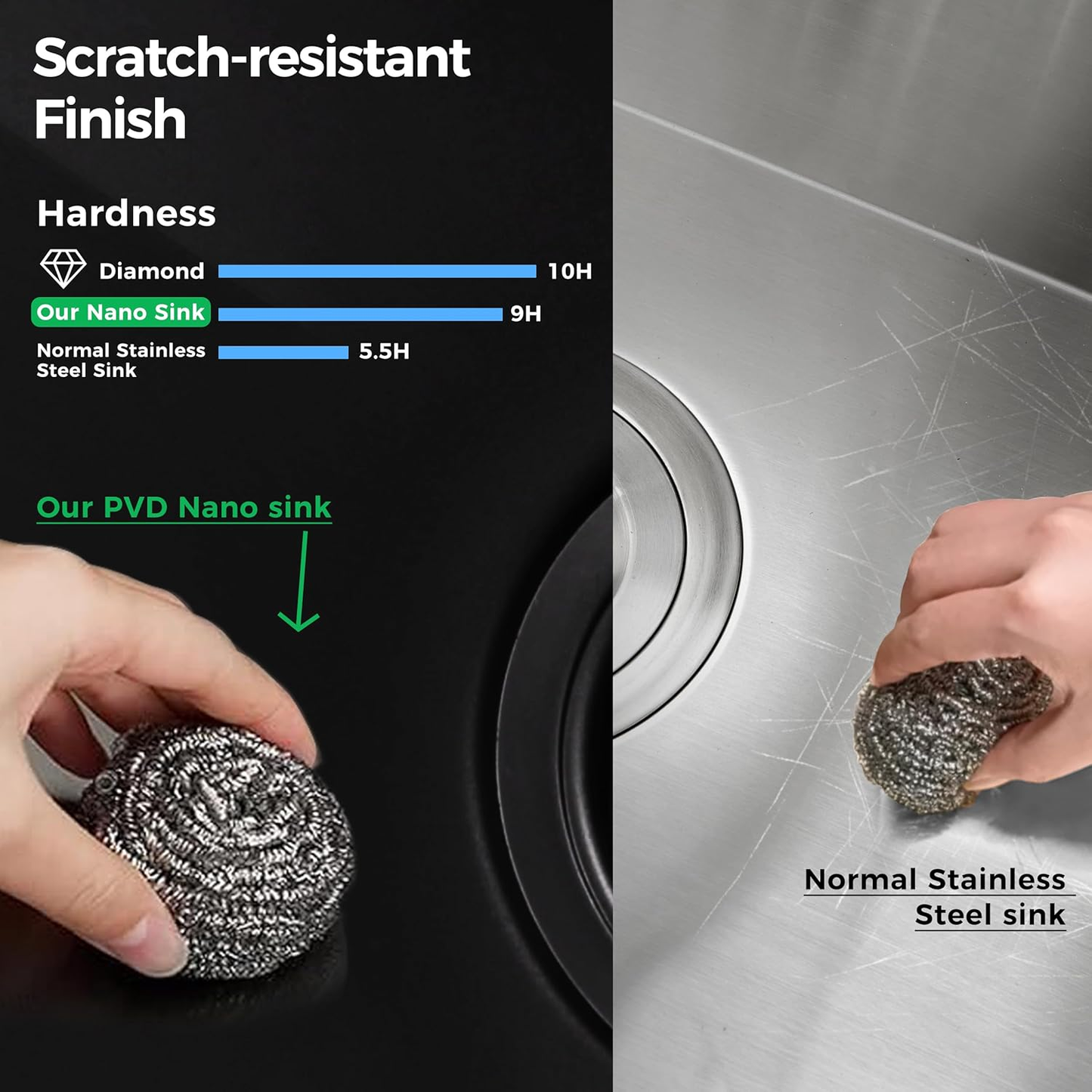 33 Gunmetal Undermount Kitchen Sink