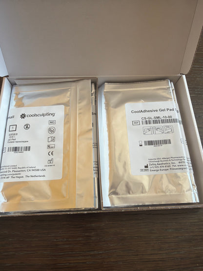 CoolSculpting CoolAdhesive Gel Pad Small REF CS-GL-SML-10-00 Box of 10 - Exp Mar 2023
