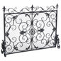 Darcie Wrought Iron Fireplace Screen Ornate Design