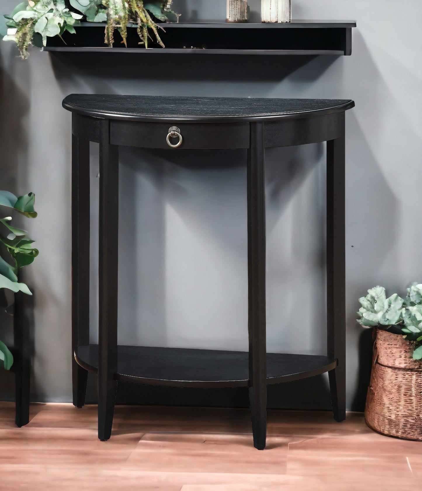 Justino II Half Moon Console Table