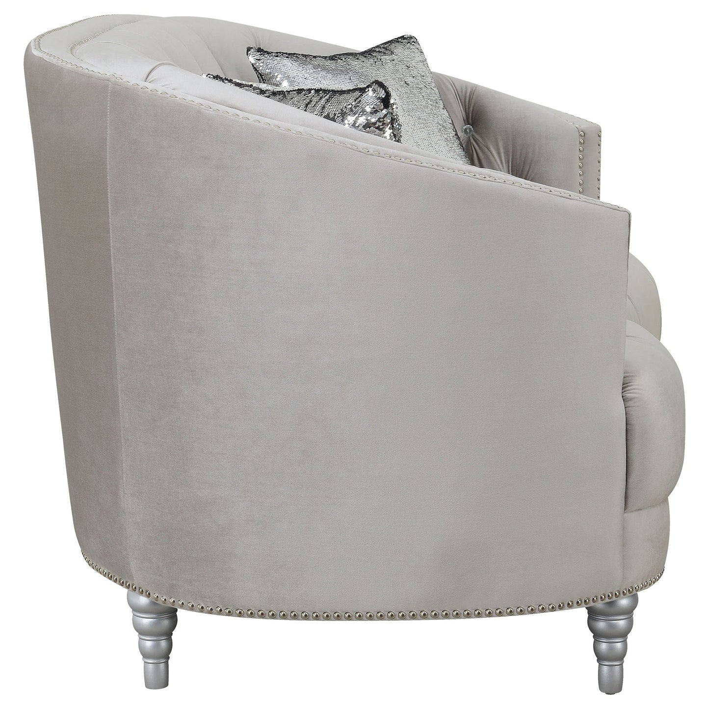 Colby - Loveseat With Tufted Design - Gray