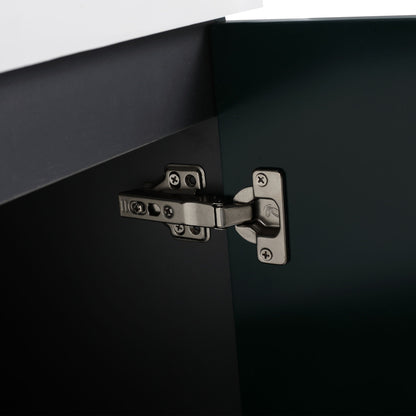 Contemporary Freestanding Bathroom Vanity With Resin Sink & Soft-Close Cabinet Doors