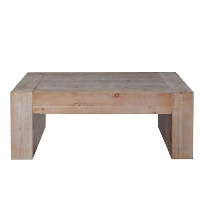 Modern Farmhouse Living Room Block Leg Coffee Table