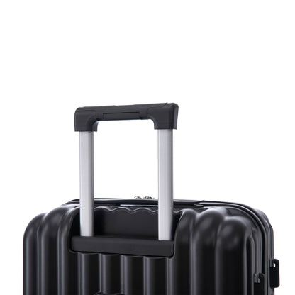 20" / 24" / 28" 3 Pieces / Set Spinner Wheel Luggage, Carry On Suitcase, With Cup Holder & USB Port & Phone Holder