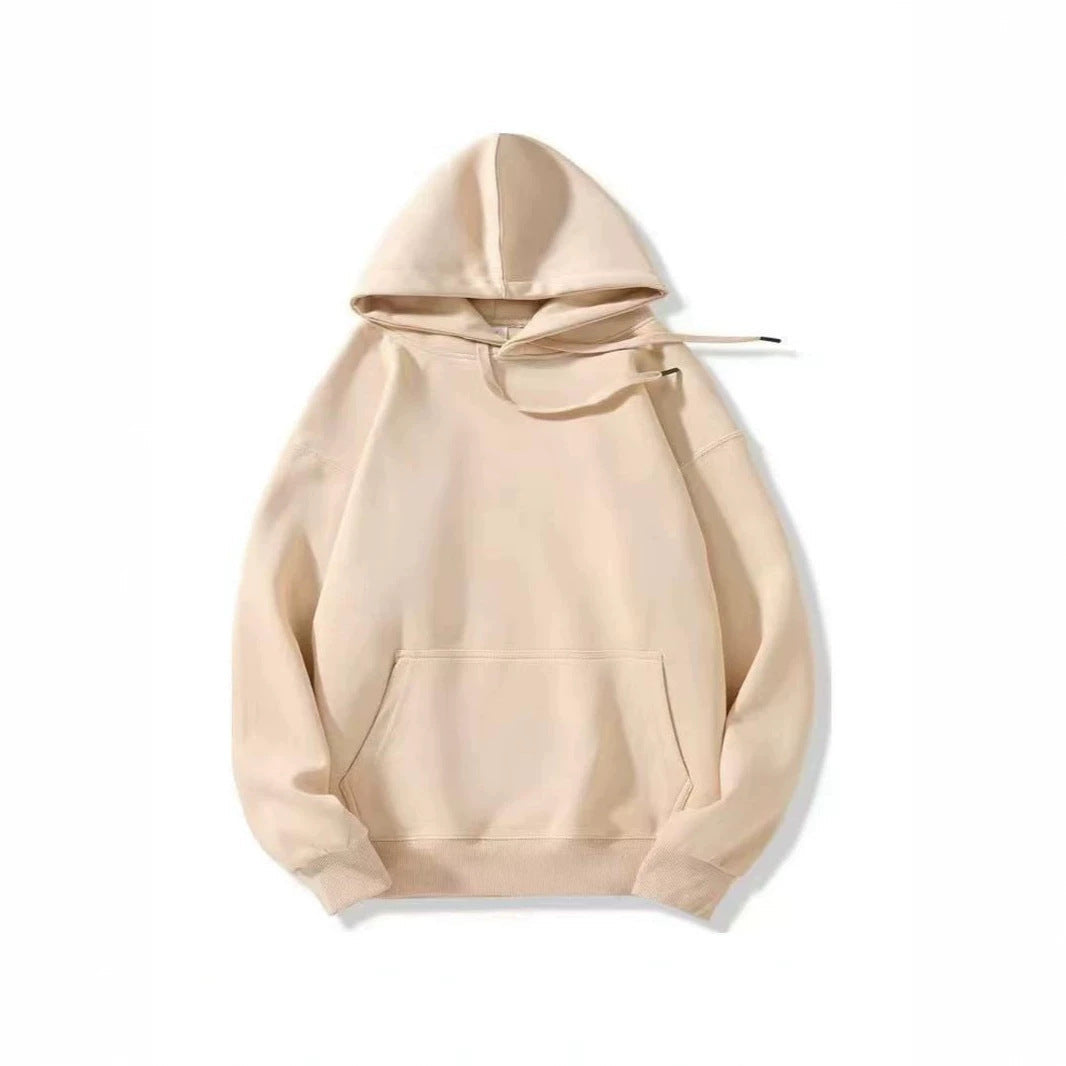 Loose-fitting Versatile Drawstring Casual Hooded Sweatshirt For Fall And Winter