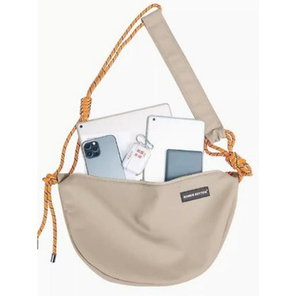 Shoulder crossbody bag unisex, large capacity student leisure crossbody bag, sports solid color small crossbody bag