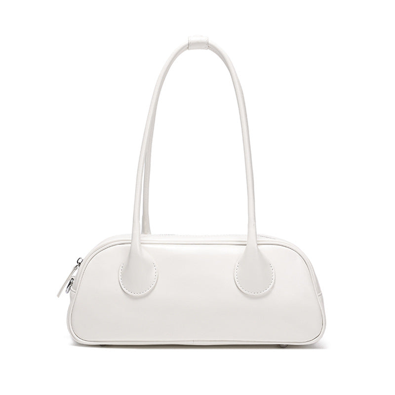 Womens Minimalist Genuine Leather Underarm Bag