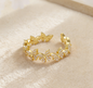 Oil-Dropped Zircon Ring for Women