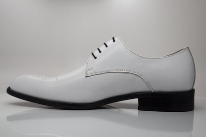 Carrucci Calfskin Oxford - White