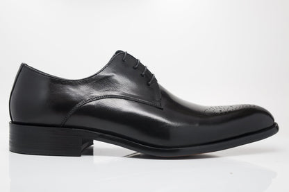 Ugo Vasare Burnished Calfskin Oxford - Black