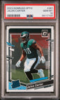 Graded 2023 Panini Donruss Optic Jalen Carter #281 Rookie RC Football Card PSA 10