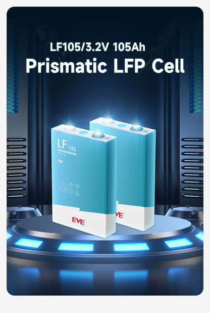 3.2V 105Ah LiFePO4 LFP battery cells for DIY 12V, 24V, 36V, 48V etc