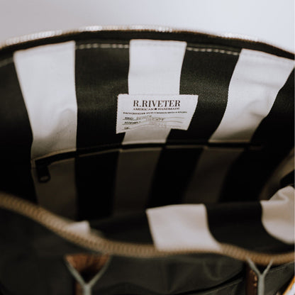 Otto | Black Nylon + Brown Leather