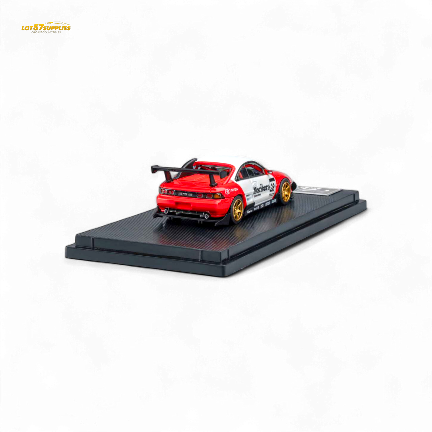 MicroTurbo Toyota MR2 Red & White Racing Livery 1:64