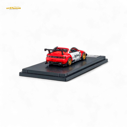 MicroTurbo Toyota MR2 Red & White Racing Livery 1:64