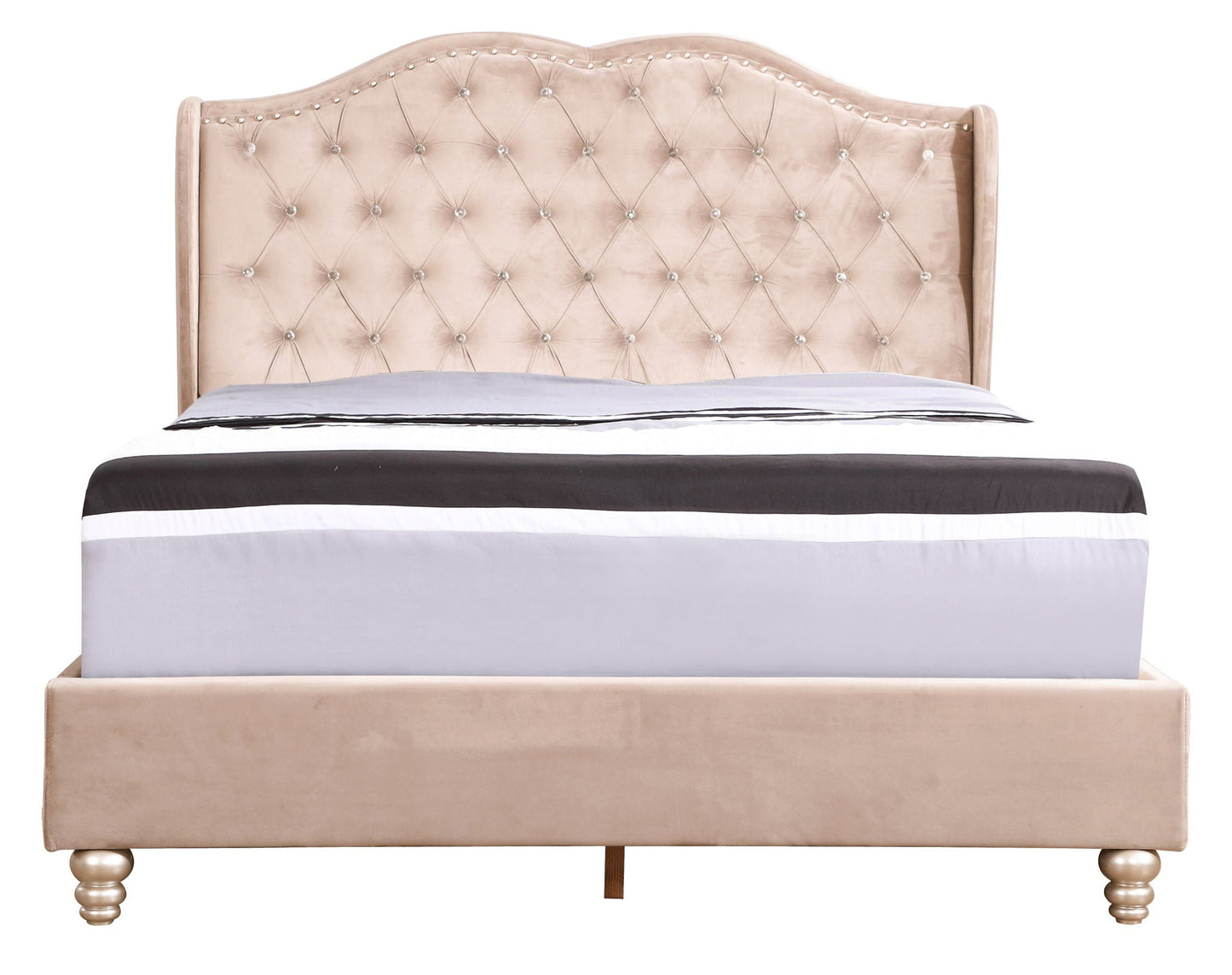 Upholstered Bed Transitional