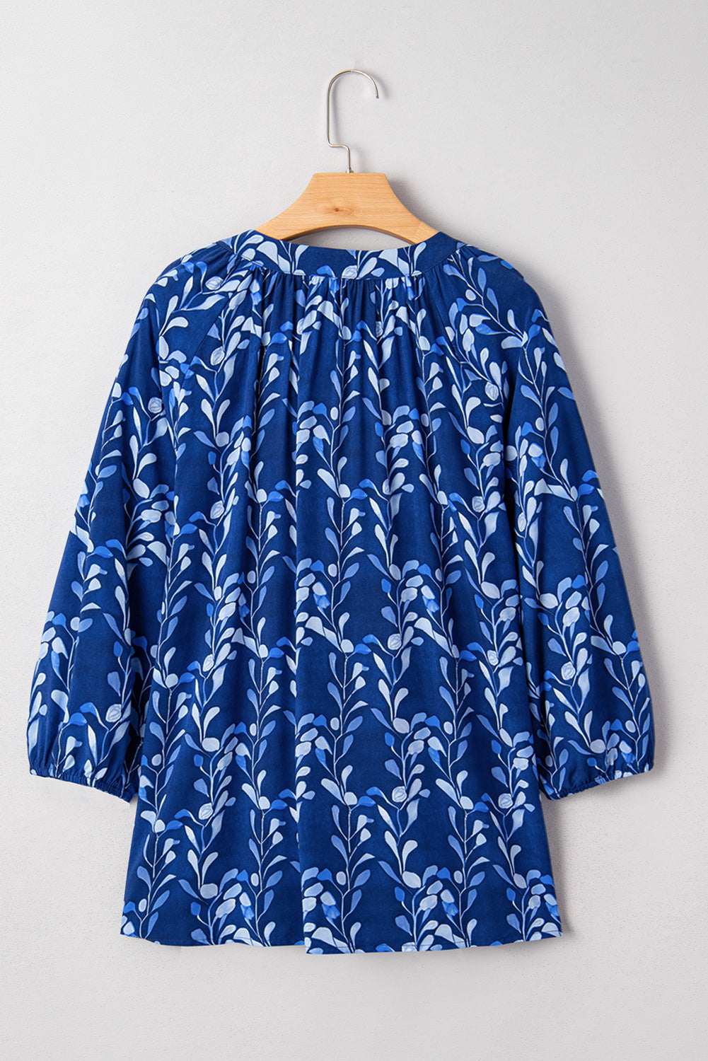 Miley Bracelet Sleeve Notched Blouse