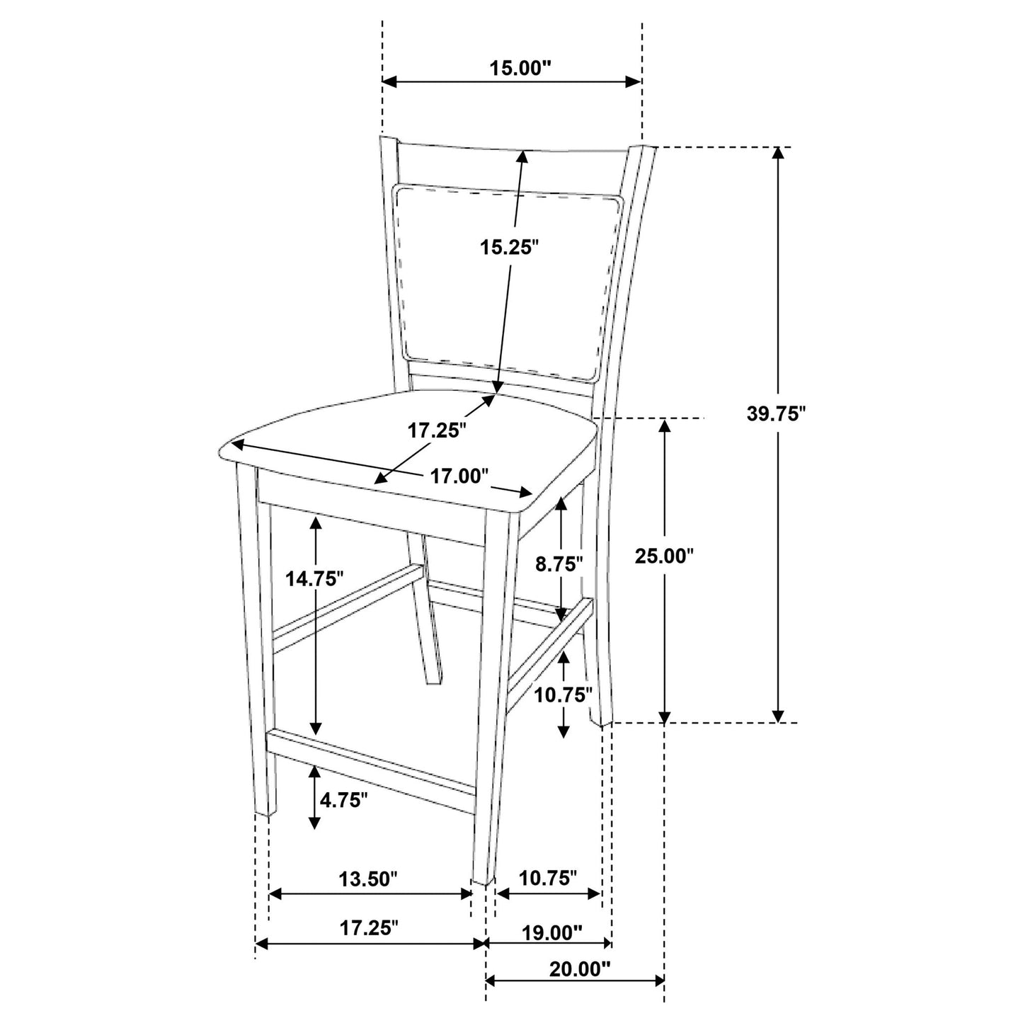 Finley - 5 Piece Dining Set With Chairs - Espresso
