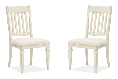 Newport - Dining Side Chair With Upholstered Seat (Set of 2) - Alabaster