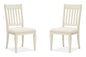 Newport - Dining Side Chair With Upholstered Seat (Set of 2) - Alabaster
