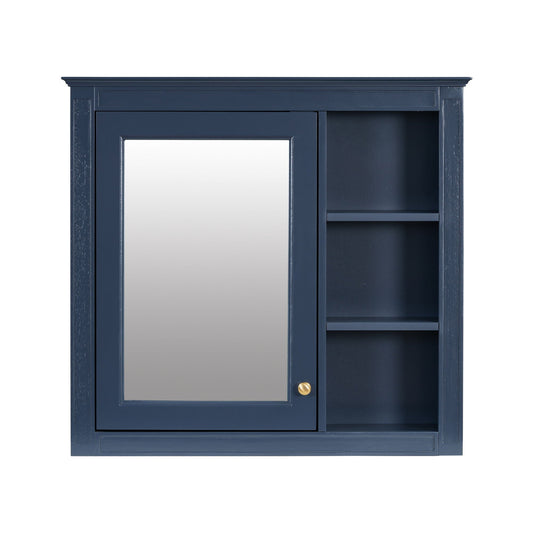 Wall Mounted Medicine Cabinet With Mirror and 3 Open Shelves