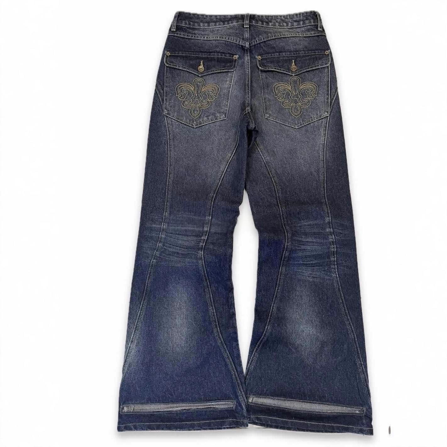 Mens Vintage Washed Distressed Jeans