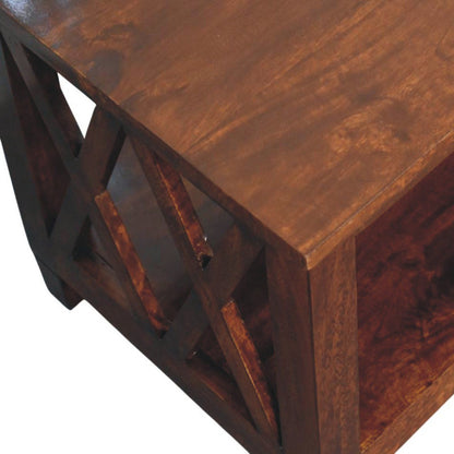 Belmont - X Frame Coffee Table - Brown