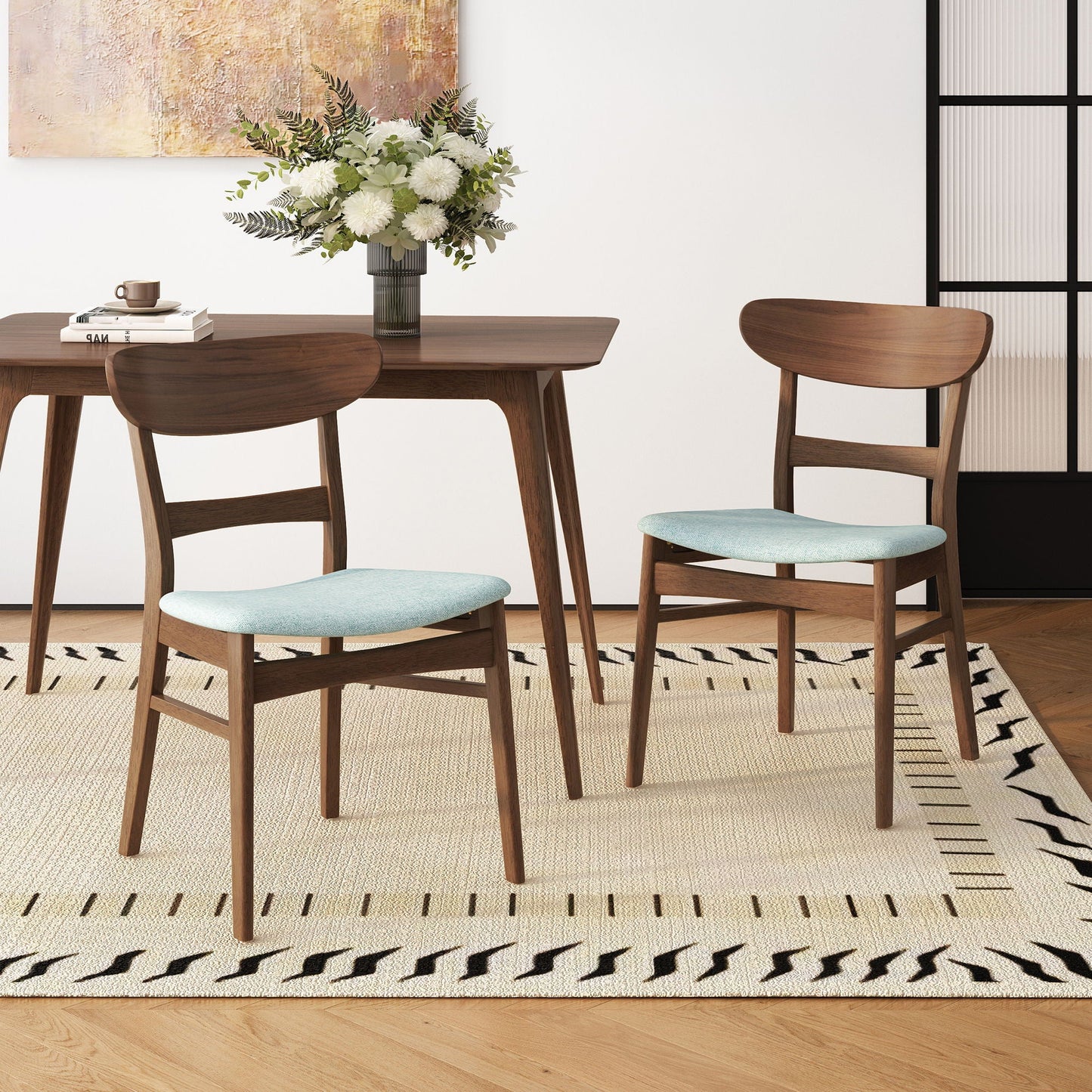 Dining Chairs With Cushioned Seat (Set of 2)
