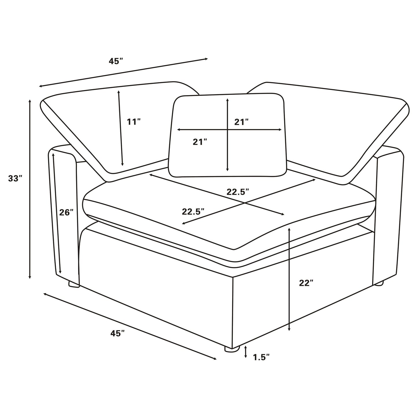 Segoura - Modular Sectional With Ottoman