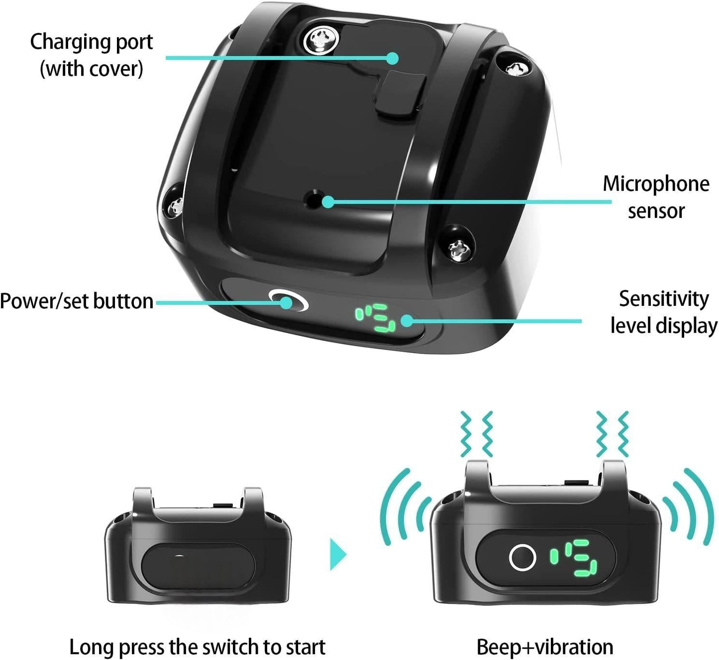 Smart Anti-Bark Dog Collar, Vibration Training Device
