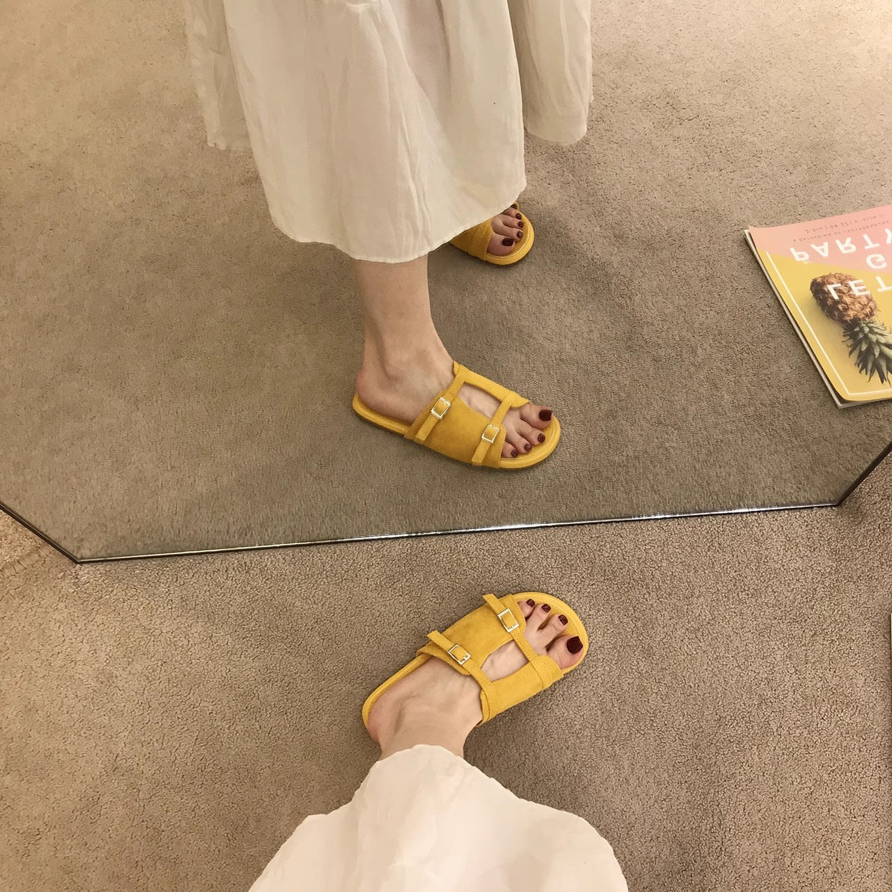 Summer Outdoor New-style Retro Flat-heeled Sandals