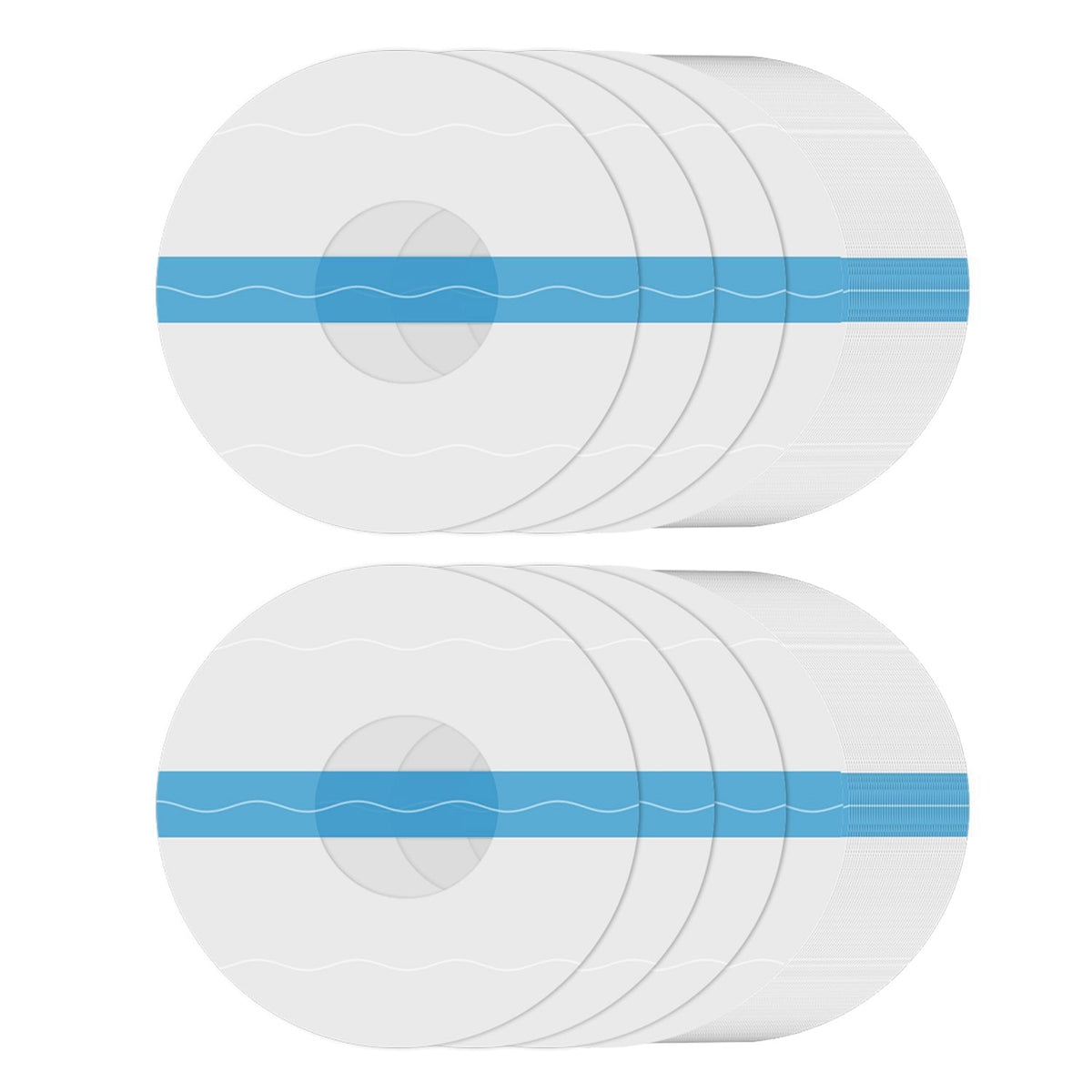 100Pcs Sensor Covers for Libre Waterproof Sweatproof Strong Stick Transparent Invisible Adhesive Patches No Glue Hole On The Center Long Lasting Tape