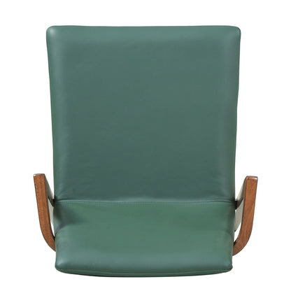 Dining Chairs (Set of 2) - Green / Walnut