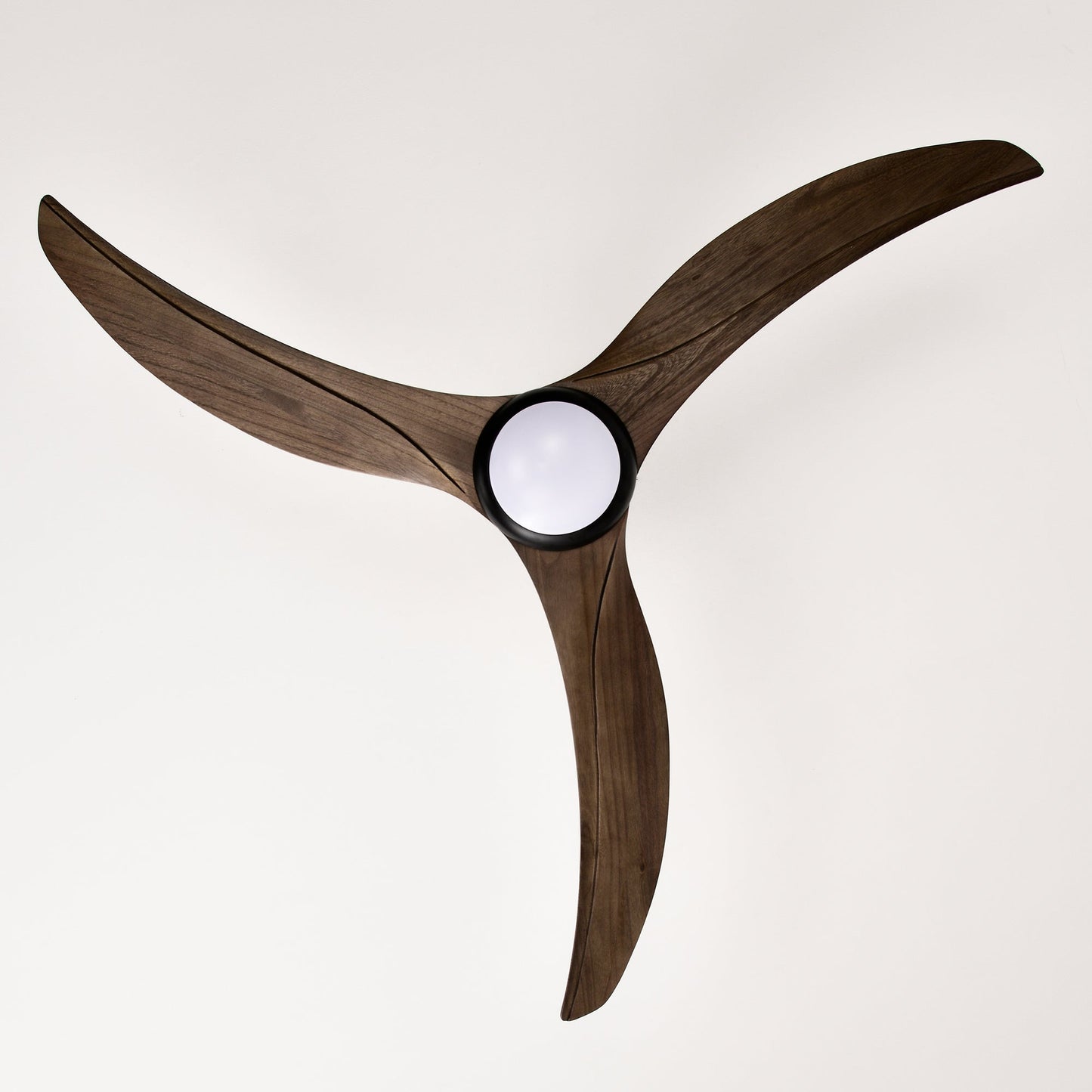 52" Solid Wood Blades Ceiling Fan with Light and Remote Control