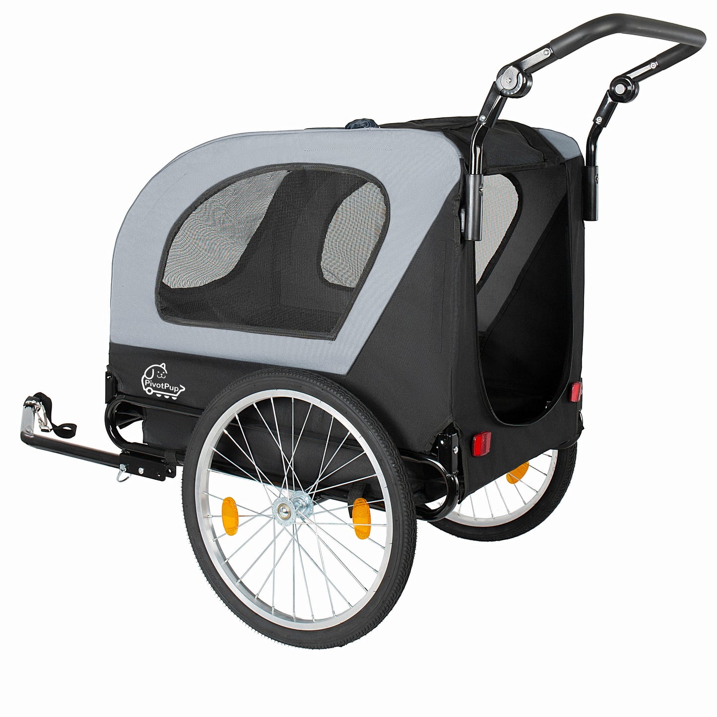 2-in-1 Bike Trailer & Pet Stroller for Dogs up to 110lbs