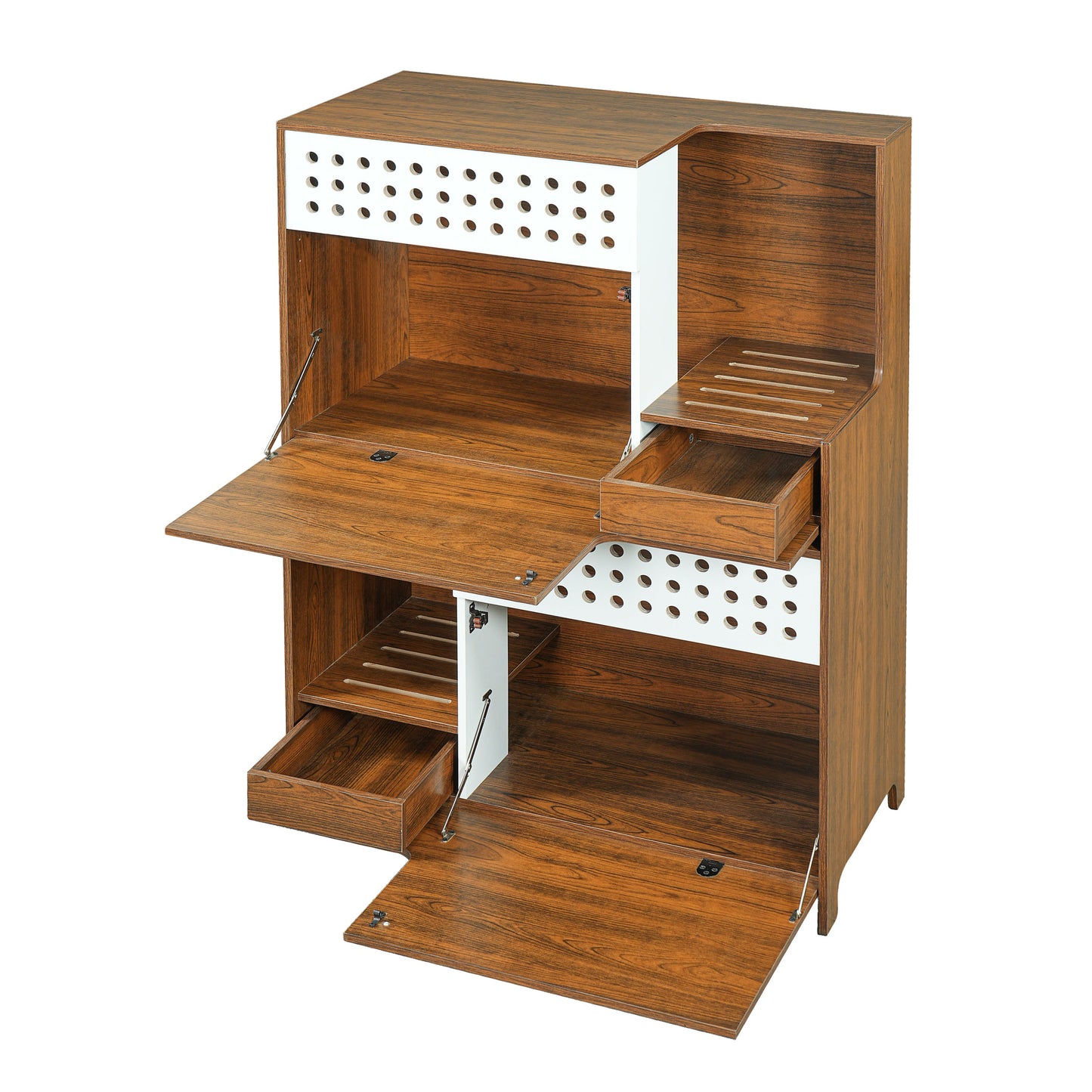 Modern 2-in-1 Cat Furniture, Litter Box Enclosure Side Table