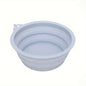 Hanging Dog Pet Folding Silicone Bowl Outdoor Travel Portable Food Water Container Feeding Tray Bowl Macaron Color Pet Supplies