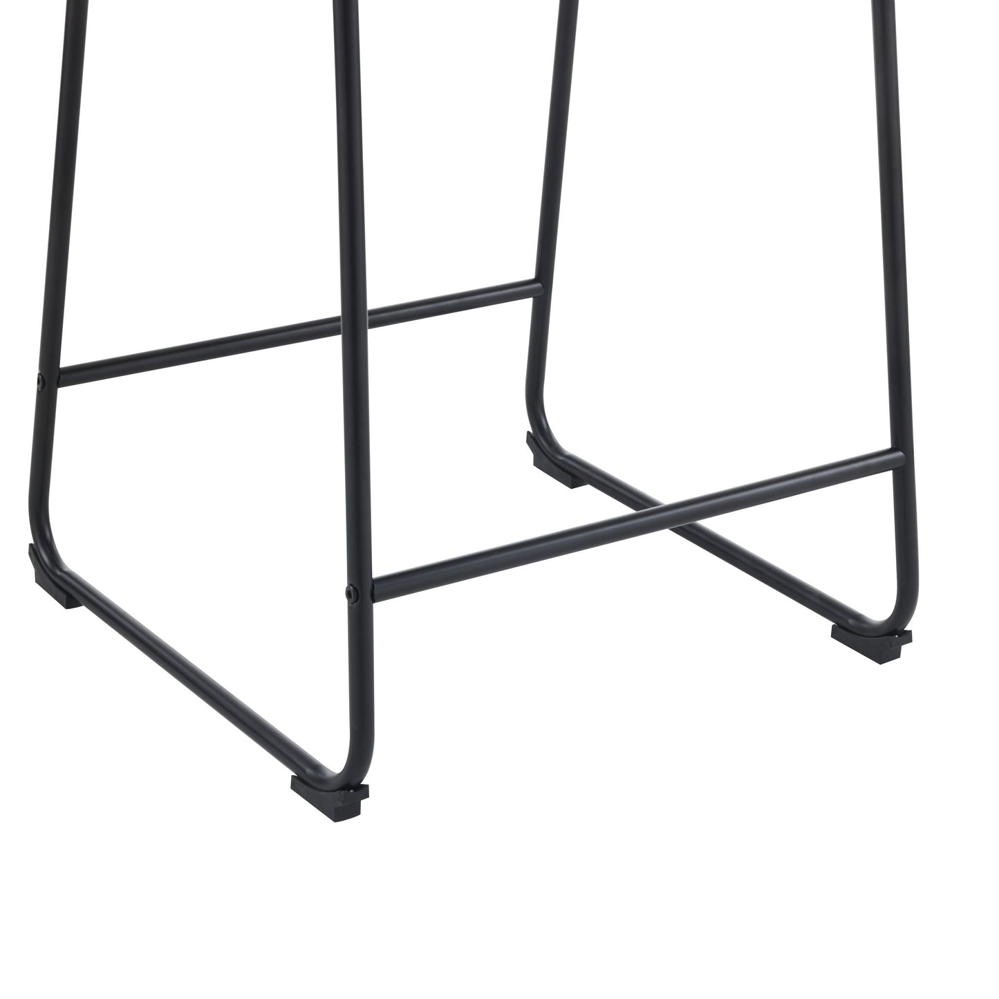 Vintage Style Armless Industrial Counter Stool Set of 2