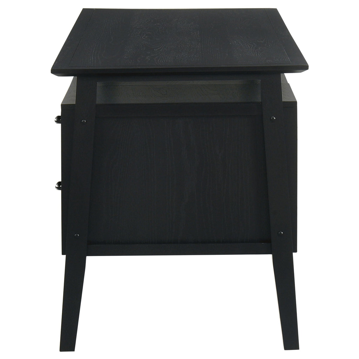 Goodson 64-inch 4-Drawer Double Pedestal Computer Desk Black