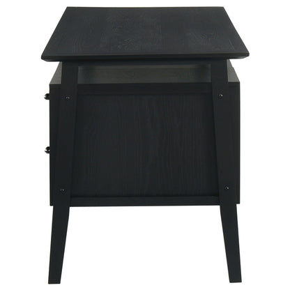 Goodson 64-inch 4-Drawer Double Pedestal Computer Desk Black