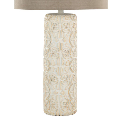 Charlotte - Contemporary Table Lamp (Set of 2) - Taos Brown / Beige