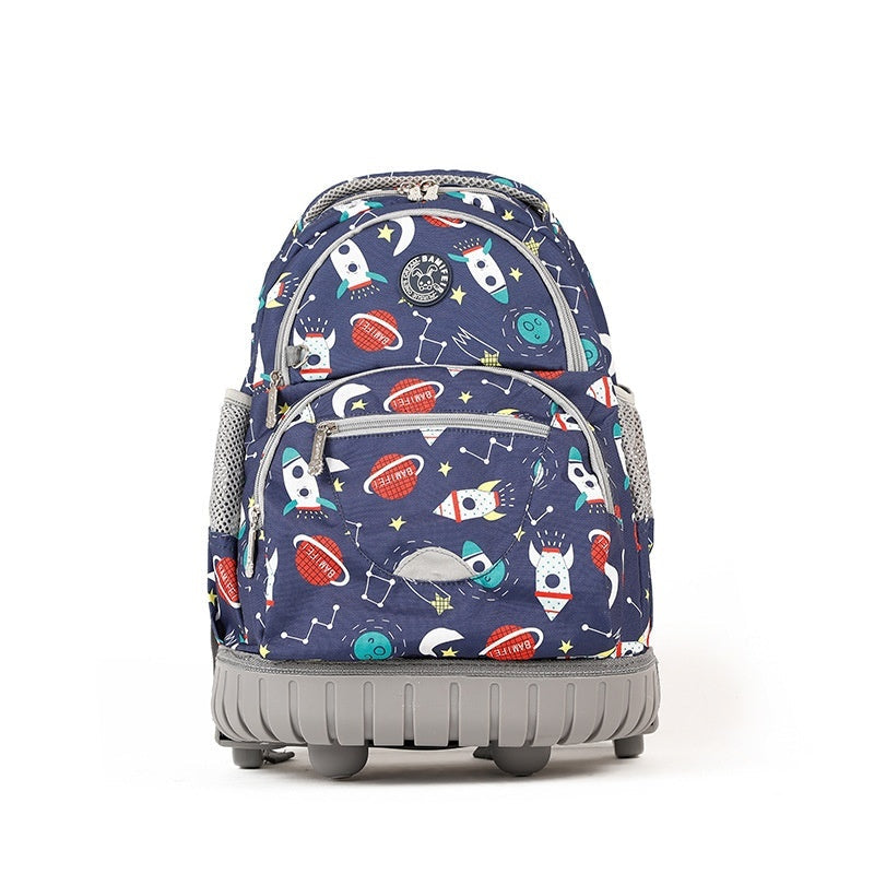 Children's Trolley Schoolbag Student Korean Style Backpack