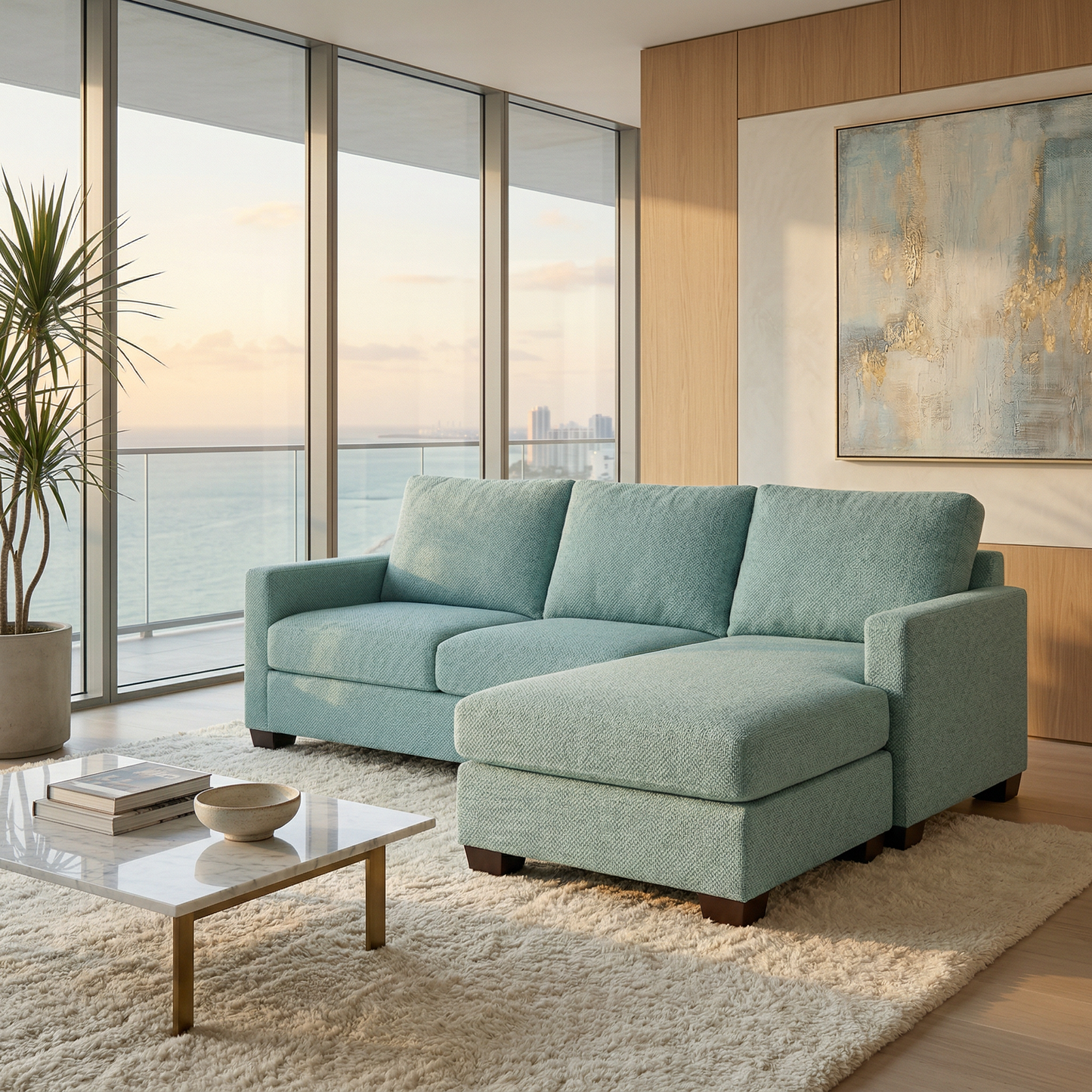Modena Sectional Sofa – Customizable L-Shaped Comfort