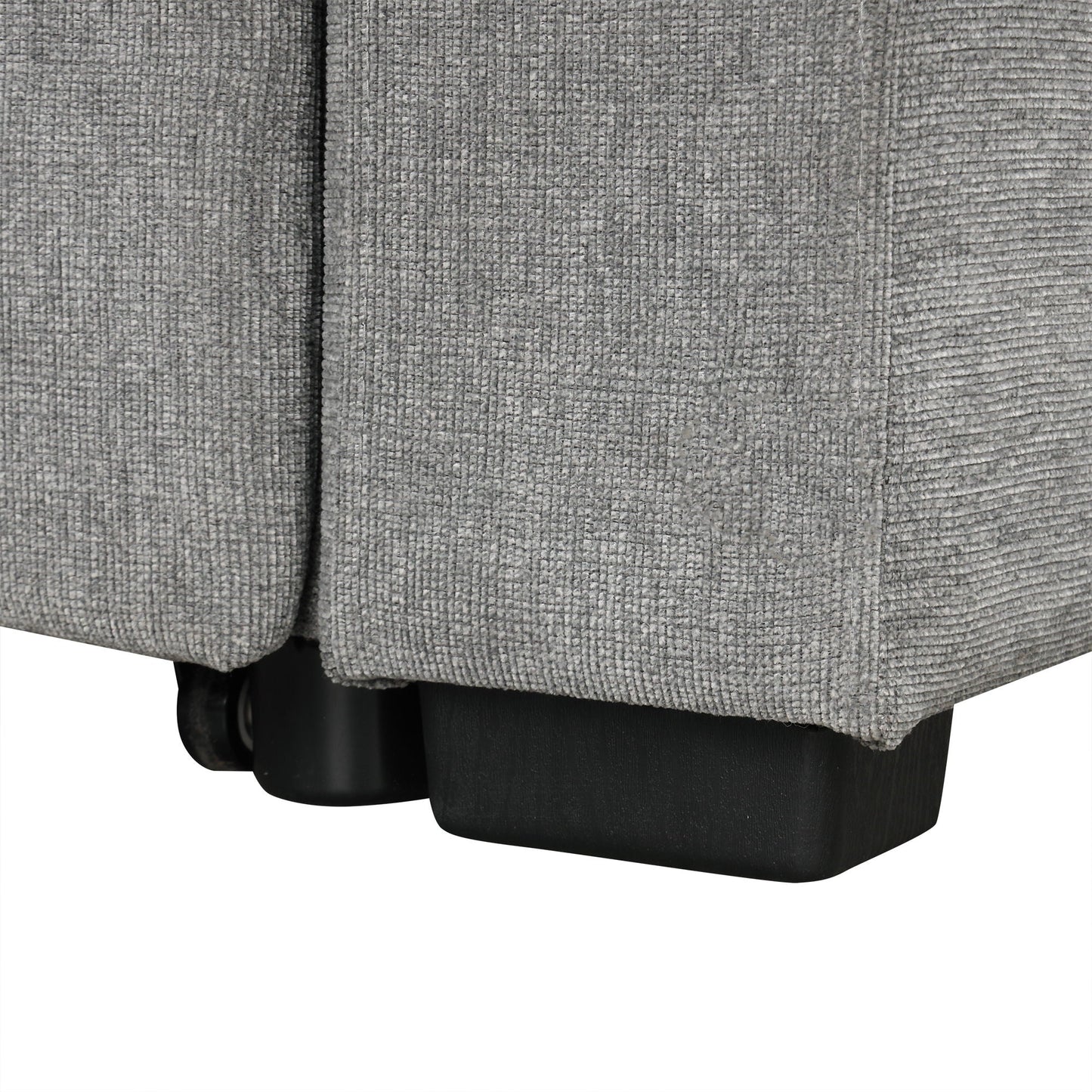 Modern U-Shaped Sectional Sofa Convertible Pull-Out Sofa Bed With USB Ports And Cup Holders